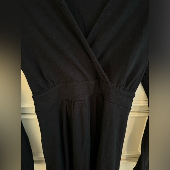 NWOT ANGEL MATERNITY NANCY TIE WAIST WRAP DRESS IN BLACK SIZE SMALL - Picture 5 of 9